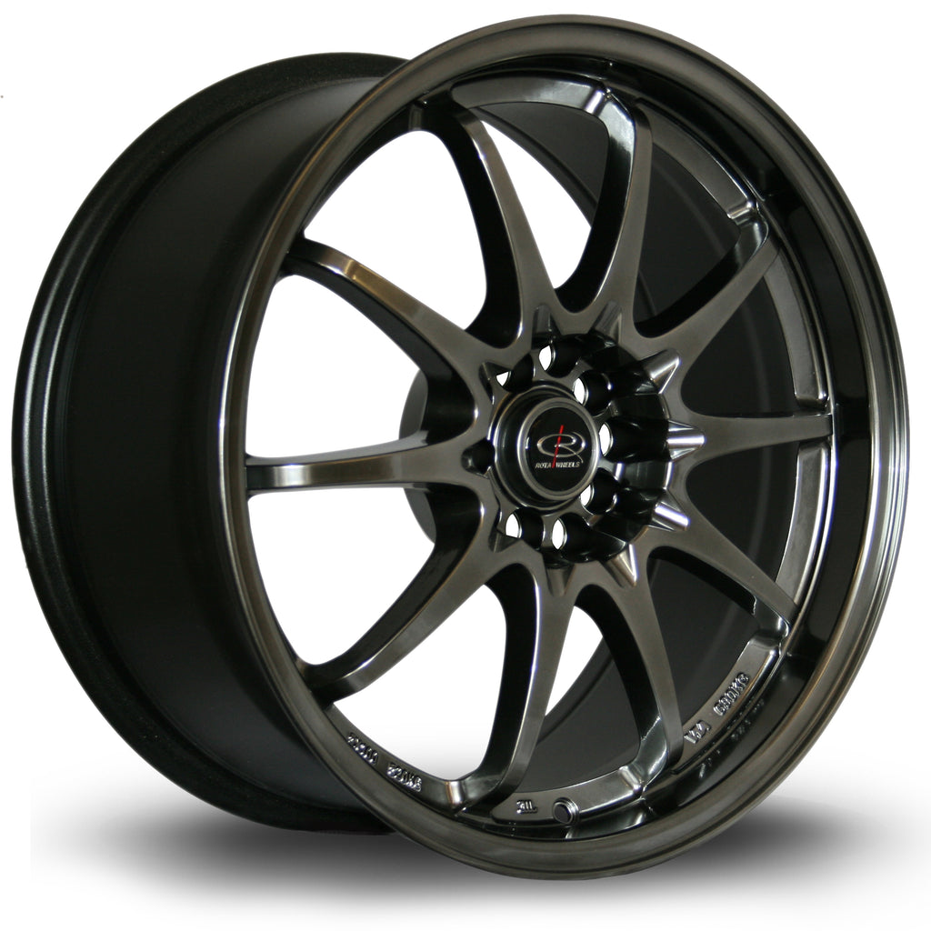 Cerchio in Lega Rota Fighter 18x8.5 5x100/114.3 ET30 Hyper Black