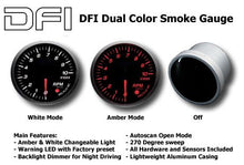 Load image into Gallery viewer, DFI Amber/White Smoke Lens Gauge 52mm - Tachimetro Ripetizioni per Minuto