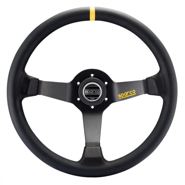Sparco R345 Volate 63 mm Piatto Camoscio nero Raggi neri