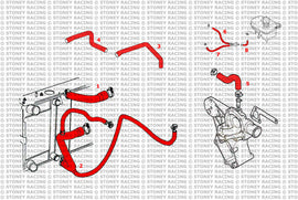 Land Rover Defender 90/110 300TDI Silicone Radiator Coolant Hose Kit