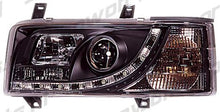 Load image into Gallery viewer, VW T4 90-95 Fari Anteriori R8 Style a LED Neri V1