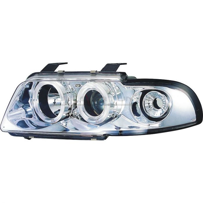 Fari Anteriori Angel Eyes Interno Chrome Audi A4 B5 Pre Facelift