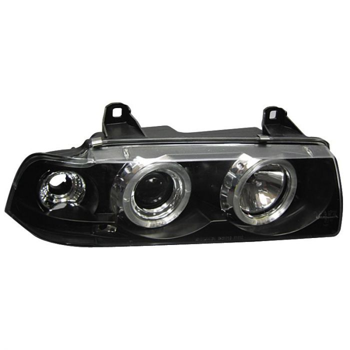 Fari Anteriori DRL & Angel Eyes Interno Nero BMW Serie 3 E36