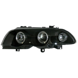 Fari Anteriori Angel Eyes Interno Nero BMW Serie 3 E46 Pre LCI