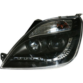 Fari Anteriori DRL Interno Nero Ford Fiesta MK5