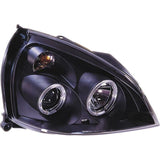 Fari Anteriori Angel Eyes Interno Nero Renault Clio B Facelift