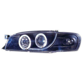 Fari Anteriori Angel Eyes Interno Nero Subaru Impreza GC GF Facelift