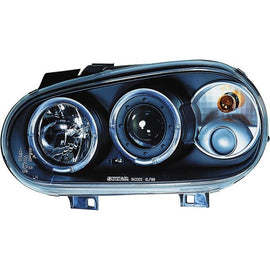 Fari Anteriori Angel Eyes Interno Nero Volkswagen Golf MK4