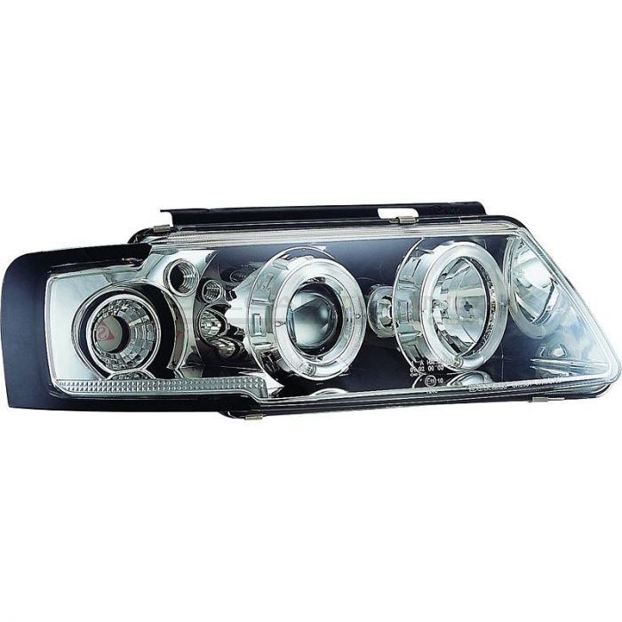 Fari Anteriori Angel Eyes Interno Chrome Volkswagen Passat 3B