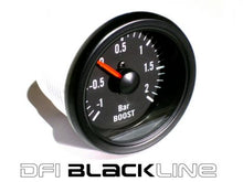 Load image into Gallery viewer, DFI Blackline Universal Manometro da 52mm - Pressione Boost (bar)