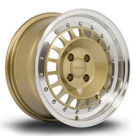 Cerchio in Lega Rota Speciale 15x7 4x100 ET35 Gold Polished Lip
