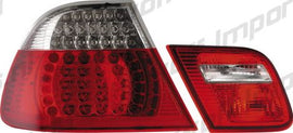 BMW Serie 3 E46 2D 99-02 Fanali Posteriori a LED Rossi/Trasparenti
