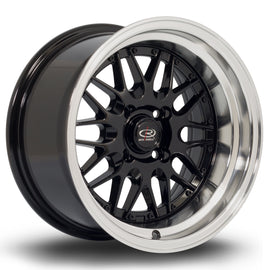 Cerchio in Lega Rota Kensei 15x8 4x108 ET0 Black Polished Lip