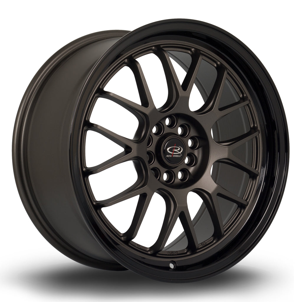 Cerchio in Lega Rota MXR 18x8.5 5x120 ET45 Gunmetal Gloss Black Lip