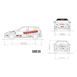 OFFICIAL 2015 TEGIWA CIVIC CUP STICKER/DECAL PACK