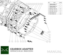 Load image into Gallery viewer, Piastra adattatore cambio - Chevrolet LS NISSAN 350Z Z33 370Z Z34