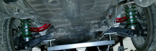 Lower control arms Posteriori - Mitsubishi Lancer 02-17 Nero