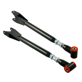 Steal Bracci di controllo regolabili inferiori posteriori (bracci camber) - BMW Serie 3 E36 E46 Z4 (80ShA) (Nero)