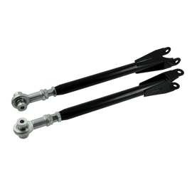 Bracci di controllo regolabili inferiori posteriori in acciaio (bracci camber) - BMW Serie 3 E36 E46 Z4 uniball (Nero)