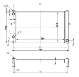 Radiatore Racing - Audi A4 S4 B5 2.7L Biturbo