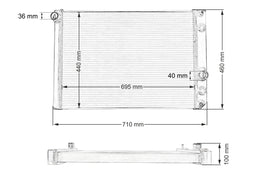 Radiatore Acqua Sportivo - Chevrolet Corvette C4 1989-1996