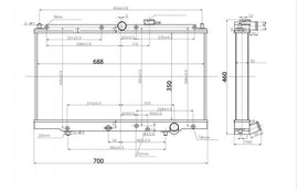 Radiatore Acqua Sportivo - Honda Prelude BB 97-01