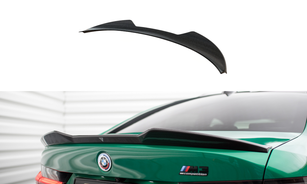 Spoiler del portellone posteriore in fibra di carbonio BMW M3 G80