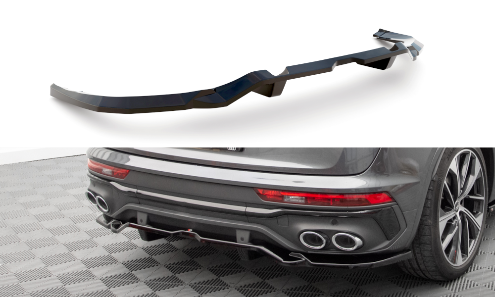 Splitter posteriore centrale (con barre verticali) Audi SQ5 Sportback Mk2 Facelift