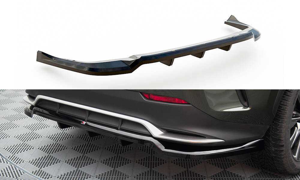 Splitter posteriore centrale (con barre verticali) Lexus NX F-Sport Mk2