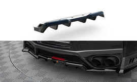 Splitter posteriore centrale (con barre verticali) Nissan GTR R35 Facelift