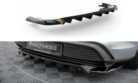 Splitter posteriore centrale (con barre verticali) Porsche Taycan Mk1