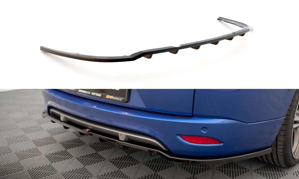 Splitter posteriore centrale (con barre verticali) Renault Megane GT Line Grandtour Mk3 Facelift