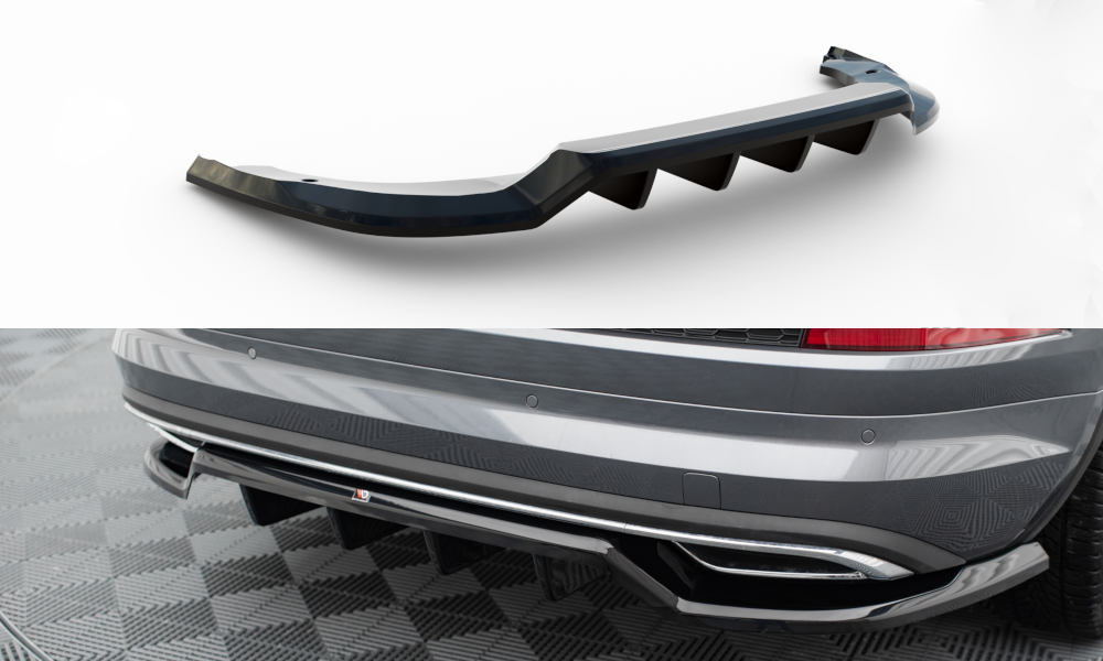 Splitter posteriore centrale (con barre verticali) Skoda Kodiaq Sportline Mk1 Facelift