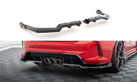Splitter posteriore centrale (con barre verticali) V.1 + Flaps Honda Civic Type-R Mk11 FL5