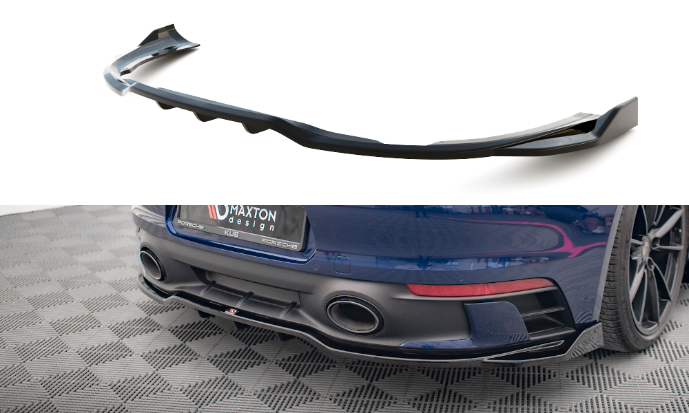 Splitter posteriore centrale (con barre verticali) V.2 Porsche 911 Carrera Aero / Carrera GTS 992