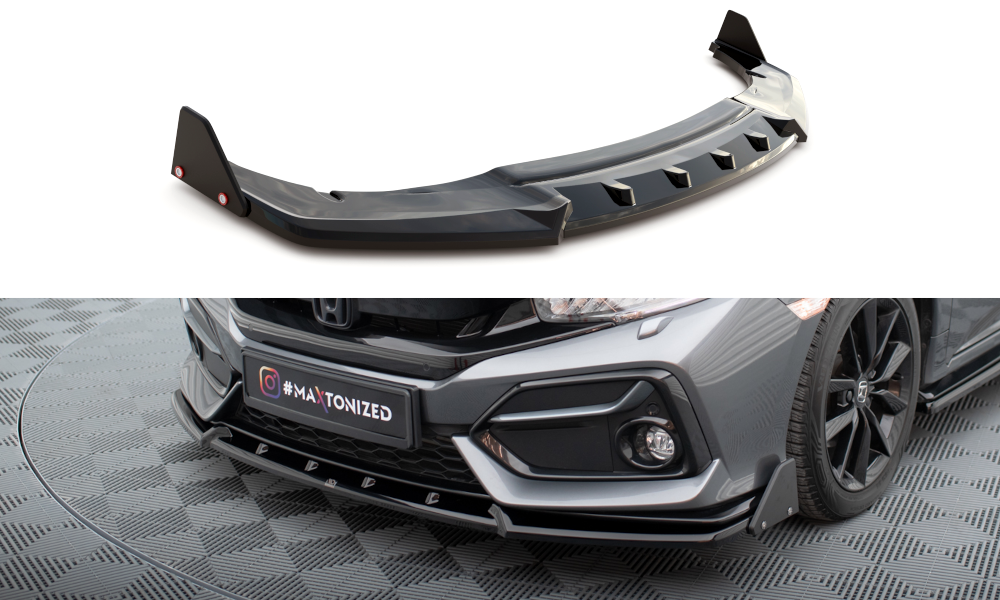 Lip Anteriore + Flap Honda Civic Mk10 2017 - 2022 FK7