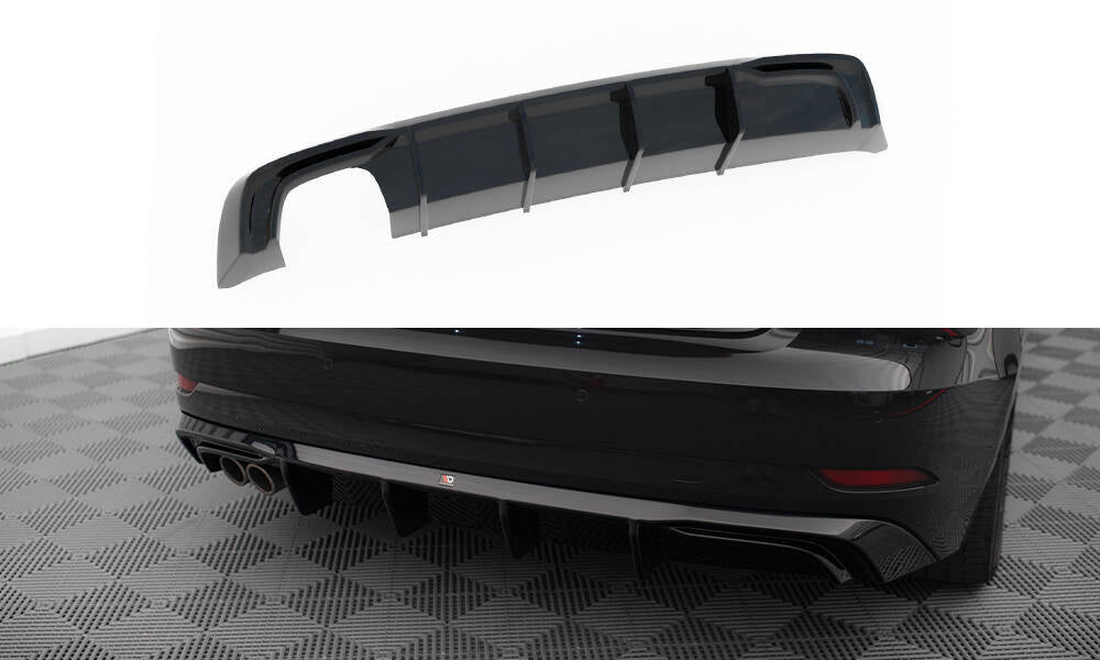 Diffusore Posteriore Audi A3 Sportback 8V Facelift (Versione con doppio terminale di scarico)