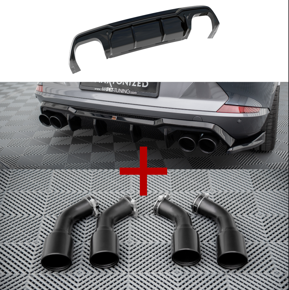Diffusore Posteriore V.3 + Finali di scarico Cupra Formentor VZ Mk1