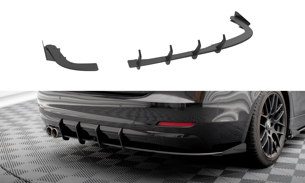 Splitter laterali posteriori Street Pro + Flaps BMW Serie 4 Gran Coupe F36