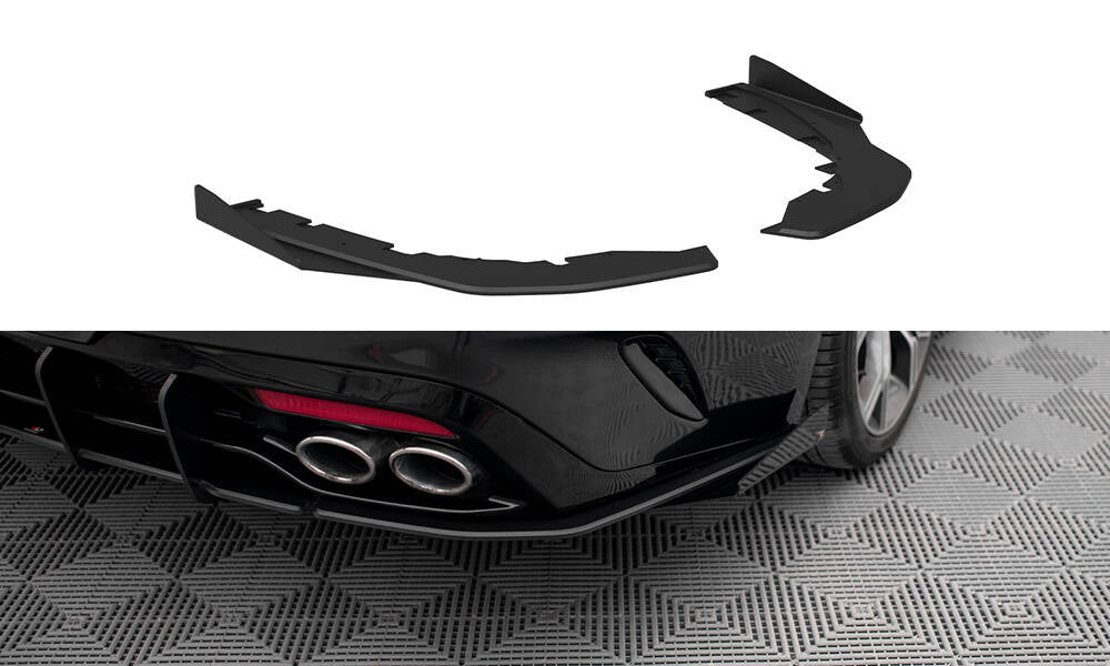 Splitter laterali posteriori Street Pro + Flaps Kia Stinger GT-Line Mk1