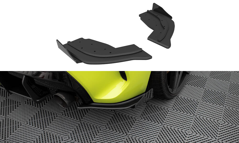 Splitter laterali posteriori Street Pro V.1 + Flaps V.1 BMW Serie 1 F40 M-Pack / M135i