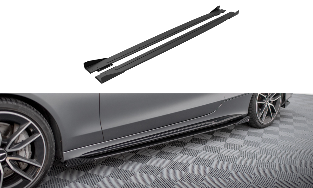 Diffusori Sotto minigonne Street Pro + Flaps Mercedes-AMG Classe C 43 Coupe C205 Facelift