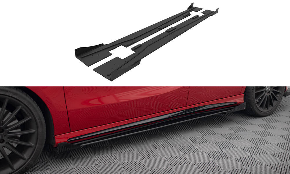 Diffusori Sotto minigonne Street Pro + Flaps Mercedes-Benz Classe A 45 AMG W176 Facelift