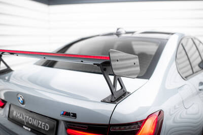 Spoiler in fibra di carbonio Con Montanti Staffe Esterne + LED BMW M3 G80