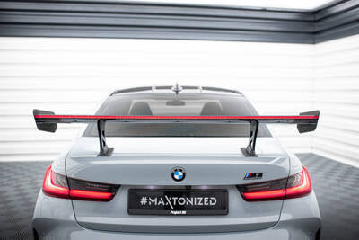 Spoiler in fibra di carbonio Con Montanti Staffe Interne + LED BMW M3 G80