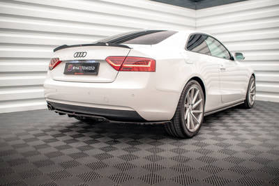 Splitter posteriore centrale (con barre verticali) Audi A5 Coupe 8T Facelift