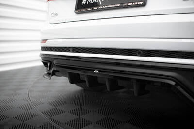 Splitter posteriore centrale (con barre verticali) Audi Q8 S-Line Mk1