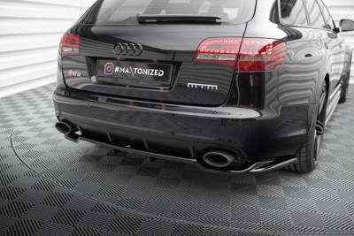 Splitter posteriore centrale (con barre verticali) Audi RS6 Avant C6