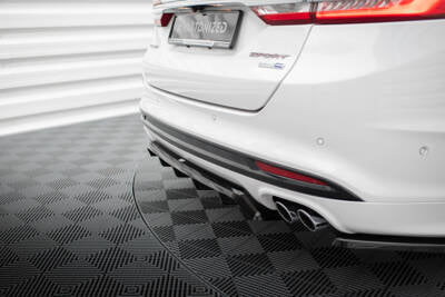 Splitter posteriore centrale (con barre verticali) Ford Mondeo Sport Mk5 Facelift / Fusion Sport Mk2 Facelift