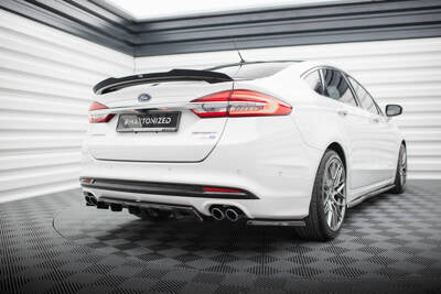 Splitter posteriore centrale (con barre verticali) Ford Mondeo Sport Mk5 Facelift / Fusion Sport Mk2 Facelift